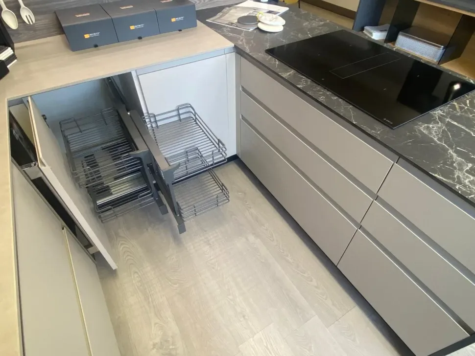 CUCINA con penisola Creo Jey inox SCONTATA 66%