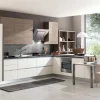 Cucina con penisola in laminato materico altri colori Hansel a prezzo scontato