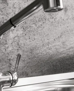 Cucina con penisola in laminato materico altri colori Hansel a prezzo scontato