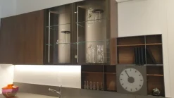 Cucina con penisola in laminato lucido a prezzo ribassato 52%