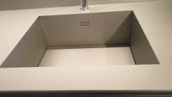 Cucina con penisola in laminato lucido a prezzo ribassato 52%