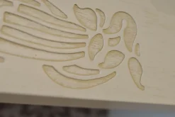 Cucina con penisola in legno bianca Cc02 a prezzo scontato