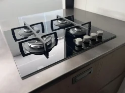 Cucina con penisola in legno a prezzo scontato 45%