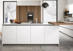 Cucina con penisola moderna bianca Arredo3 Z6 a soli 15517 Euro