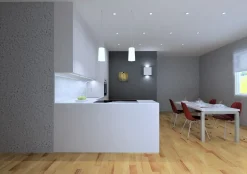 Cucina con penisola moderna Tatto bianco Artigianale a prezzo ribassato