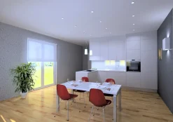 Cucina con penisola moderna Tatto bianco Artigianale a prezzo ribassato