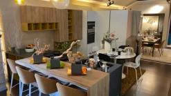 Cucina con penisola moderna bianca Home cucine Genesi