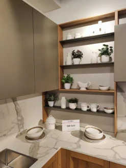 Cucina country con penisola Milano Veneta cucine a prezzo scontato