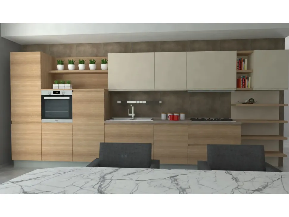 Cucina Creo Cucina moderna modello jey by creo kitchens OFFERTA OUTLET sconto 50%