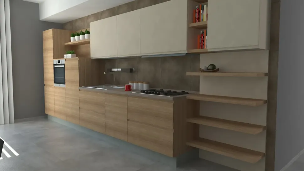 Cucina Creo Cucina moderna modello jey by creo kitchens OFFERTA OUTLET sconto 50%