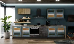 Cucina Cucina eco moderna vintage multicolor moderna altri colori Collezione esclusiva lineare scontata 45%