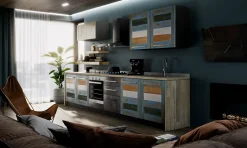 Cucina Cucina eco moderna vintage multicolor moderna altri colori Collezione esclusiva lineare scontata 45%