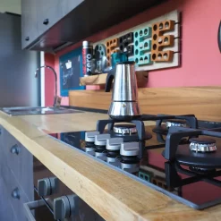 Cucina Cucina industrial piano legno lineare Outlet etnico con un ribasso imperdibile