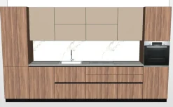 Cucina Cucina lineare  moderna altri colori Md work lineare scontata 49%