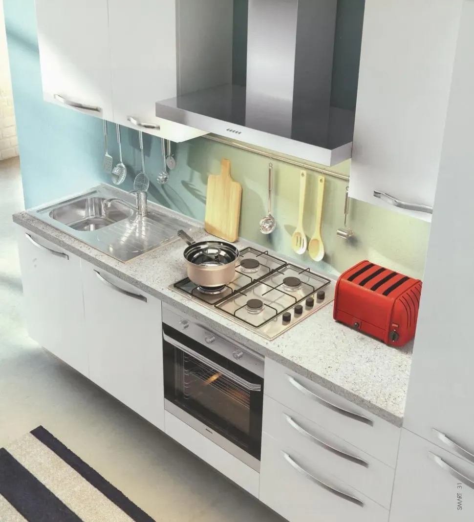 Cucina Cucina modello luna della arredo3 cucine lineare Arredo3 con un ribasso imperdibile