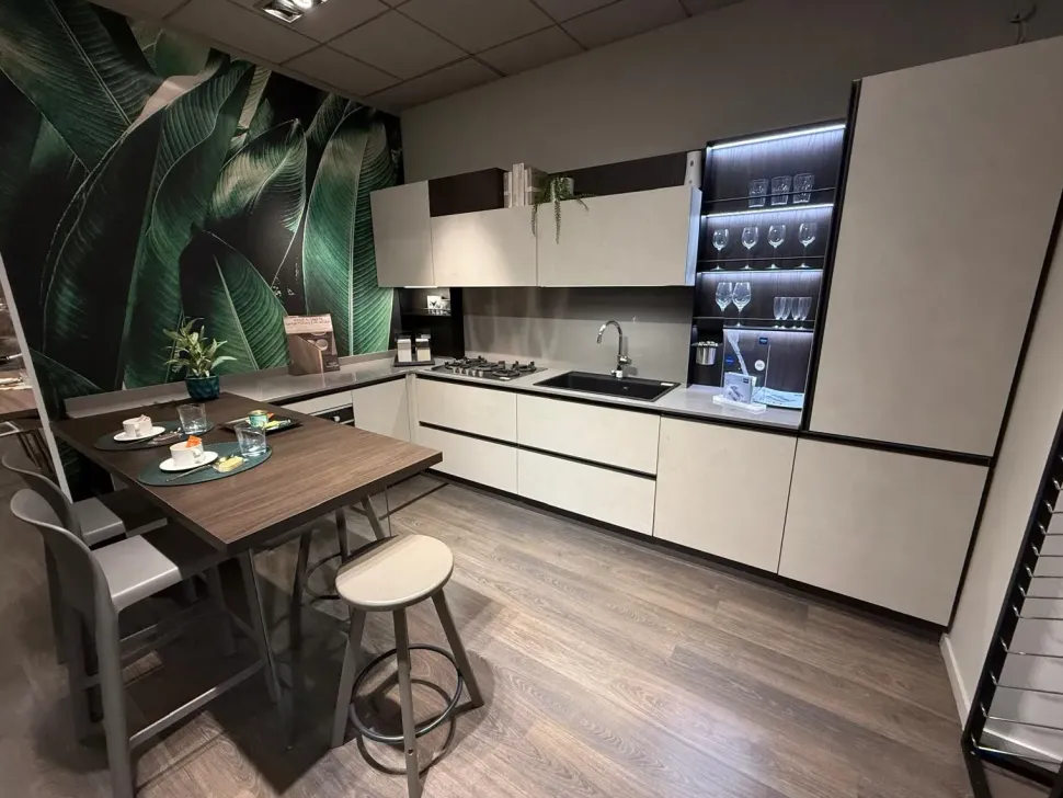 Cucina Cucina q01 con penisola Ar-due con un ribasso imperdibile