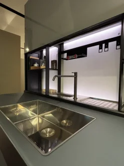 Cucina Cucina valcucine genius loci in vitrum  con isola Valcucine con un ribasso imperdibile