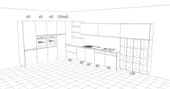 Cucina Cucine store moderna ad angolo altri colori in laminato materico Lignea