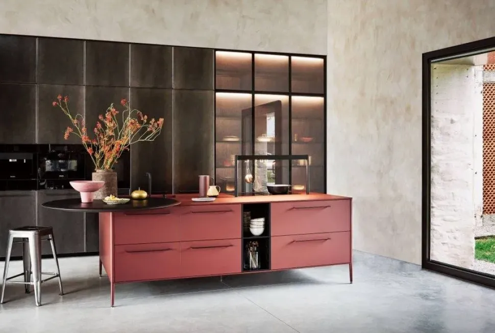 Cucina design altri colori Cesar ad isola Unit scontata
