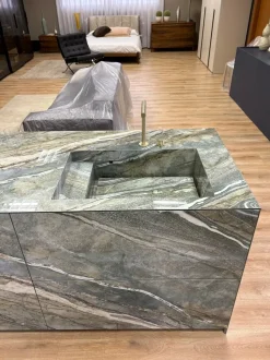 Cucina design con isola Monolith Artigianale a prezzo scontato