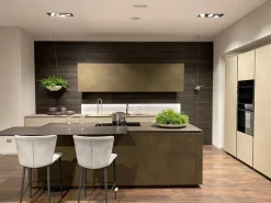 Cucina design con isola Skill  Modulnova a prezzo scontato