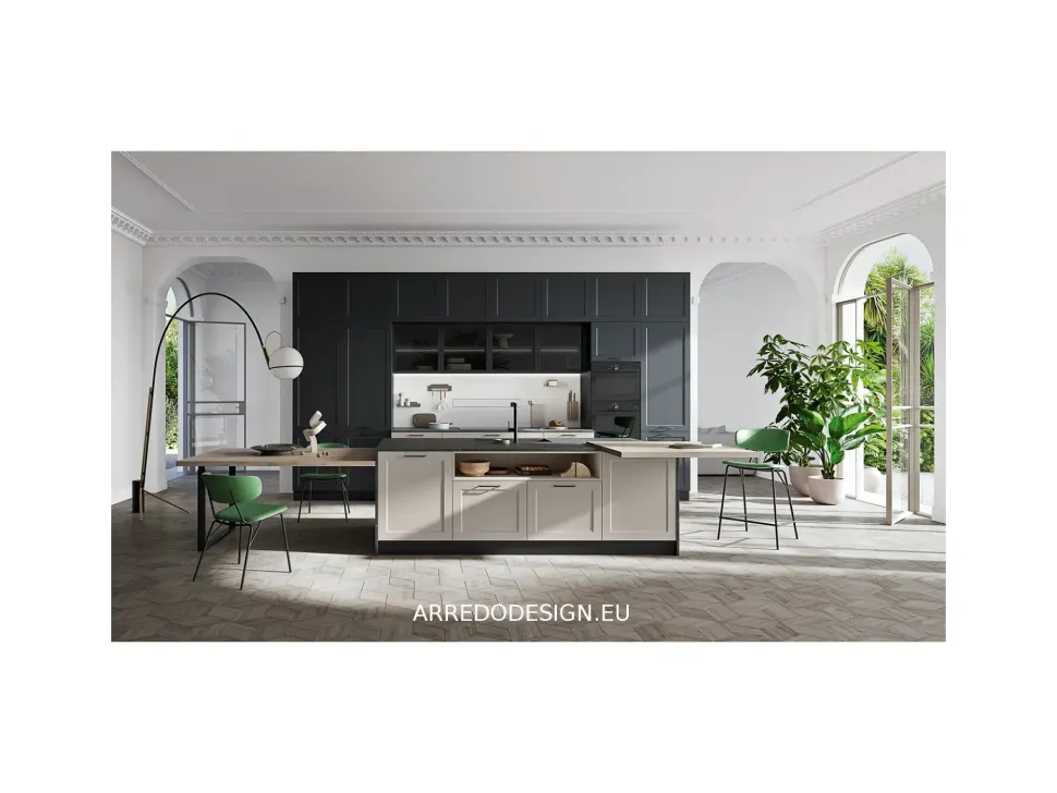 Cucina design con isola T44 Ar-due a prezzo ribassato