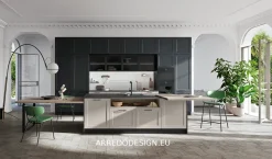 Cucina design con isola T44 Ar-due a prezzo ribassato