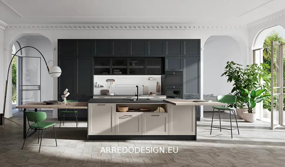 Cucina design con isola T44 Ar-due a prezzo ribassato