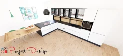 Cucina design con penisola Meg Arredo3 a prezzo ribassato