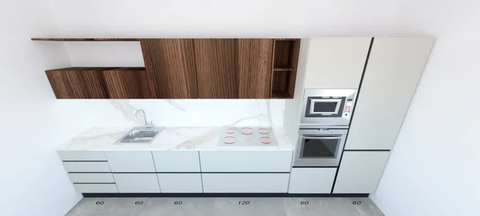 Cucina design lineare Astra Sp 22 a prezzo scontato