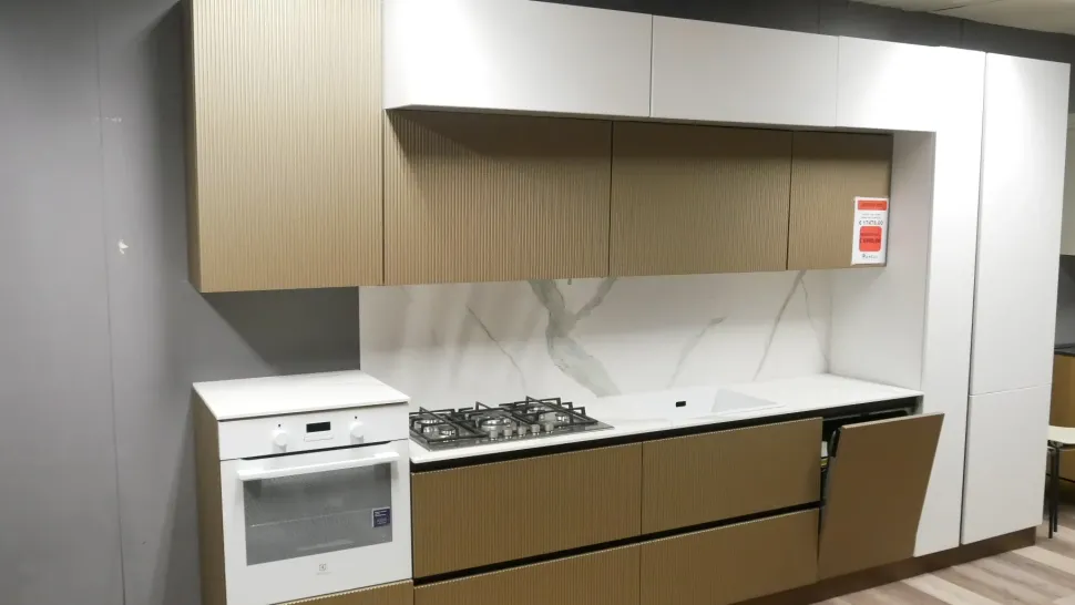 Cucina design lineare Cucina gaia onda Mobilturi a prezzo scontato