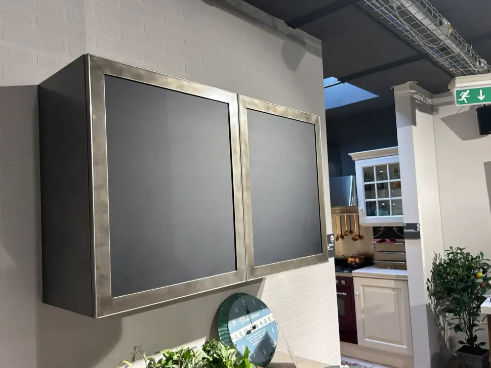 Cucina Diesel industriale rovere chiaro Scavolini con penisola scontata 51%