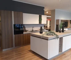 Cucina Ego line - era moderna altri colori Febal con isola scontata 50%