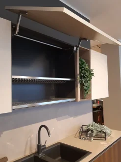 Cucina Ego line - era moderna altri colori Febal con isola scontata 50%