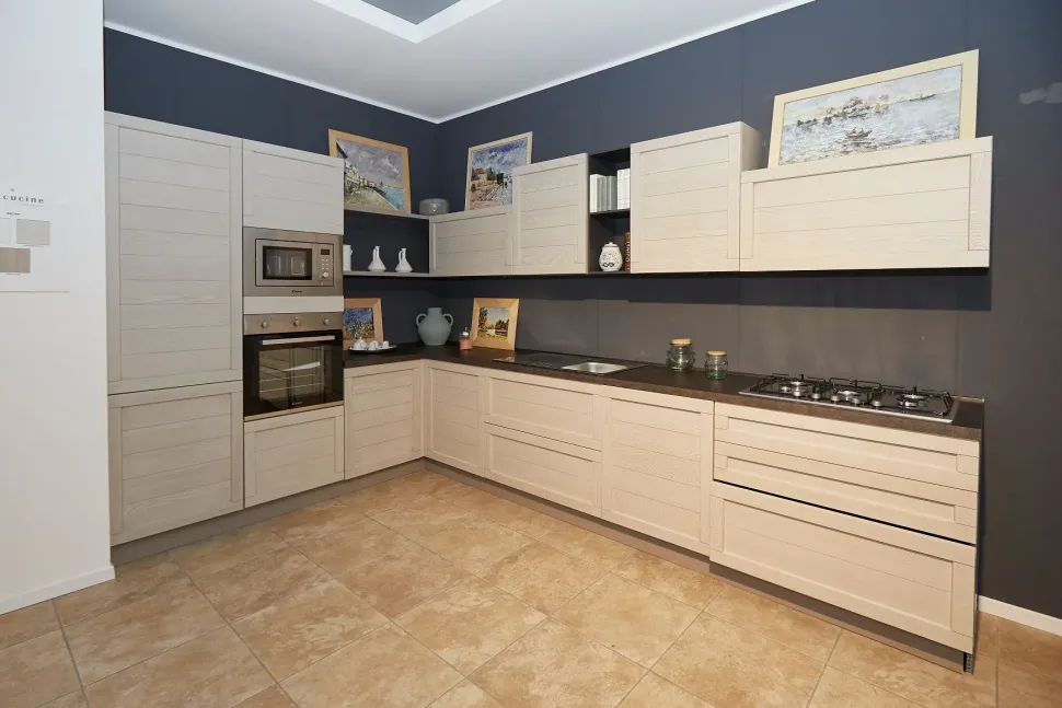 Cucina Elsa dogata ad angolo Artigianale con un ribasso imperdibile