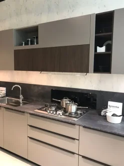 Cucina Feel moderna tortora Snaidero lineare scontata 30%