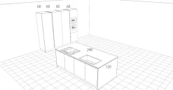 Cucina Fenix con isola Cucine store con uno sconto imperdibile