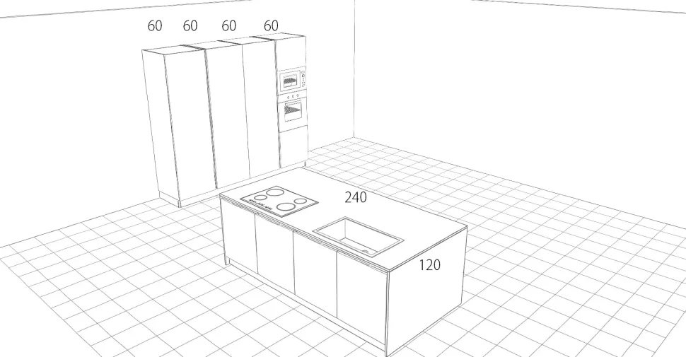 Cucina Fenix con isola Cucine store con uno sconto imperdibile