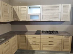 Cucina Fiorella caramello ad angolo Arrex con un ribasso imperdibile