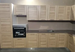 Cucina Fiorella caramello ad angolo Arrex con un ribasso imperdibile