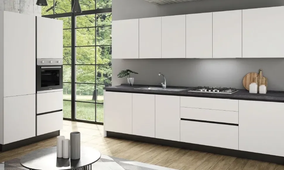 Cucina Flat 1 lineare Kuadra cucine con un ribasso imperdibile
