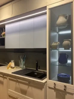 Cucina Flavour design grigia Lube cucine lineare scontata 43%