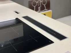 Cucina Formalia moderna grigio Scavolini ad angolo scontata 35%