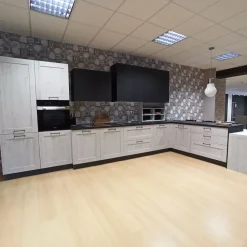 Cucina Gicinque moderna con penisola altri colori in hpl Time