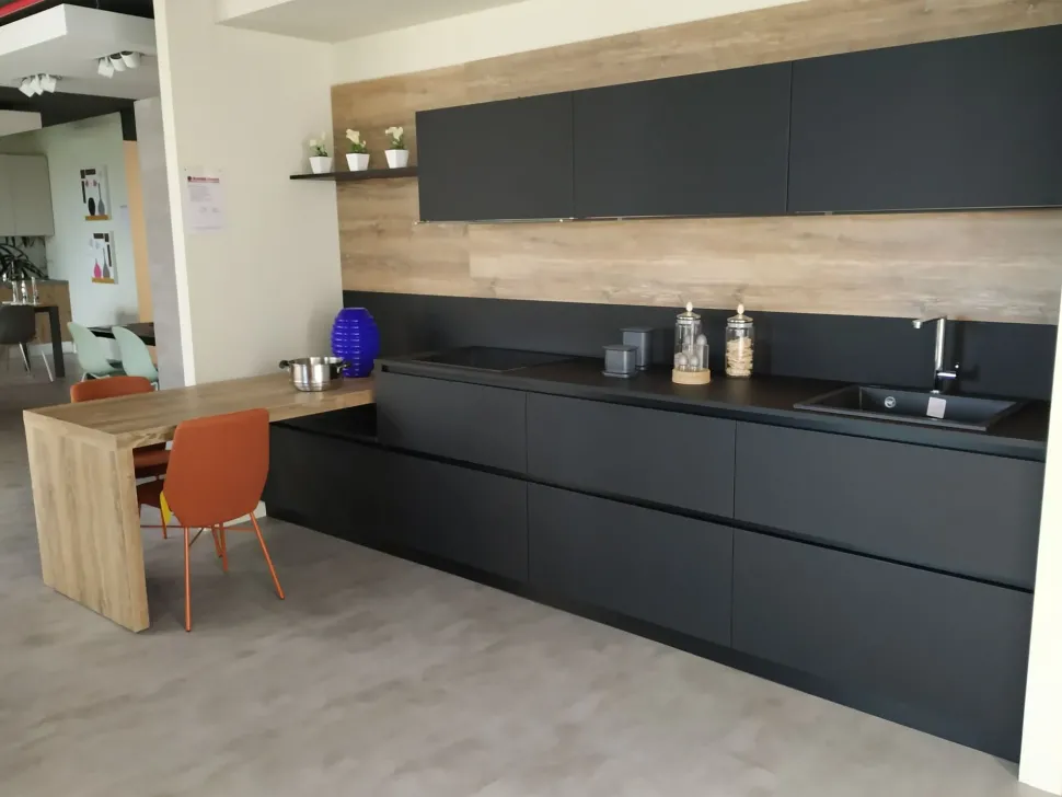 CUCINA Gm cucine Xl fenix nero PREZZO OUTLET scontata 34%