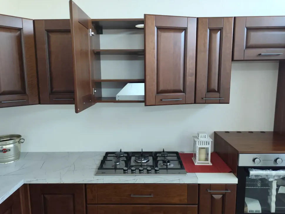 Cucina Grazia classica rovere moro Arrex ad angolo scontata 62%