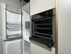 Cucina grigia design con isola Scavolini Delinea