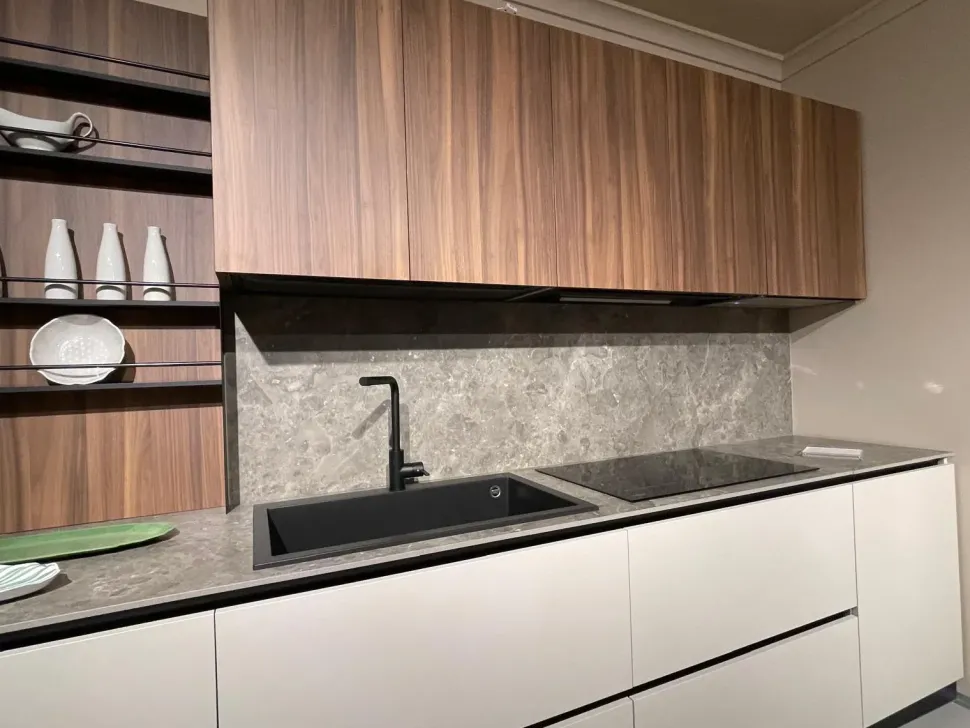 Cucina grigia design lineare Miton Cucina miton pet grigio noce cordesco a soli 10800 Euro