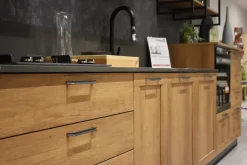 Cucina grigia industriale lineare Sax Scavolini