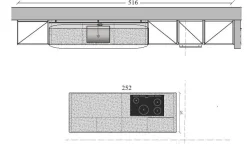 Cucina grigia moderna con isola Corner Zampieri cucine a soli 38950 Euro